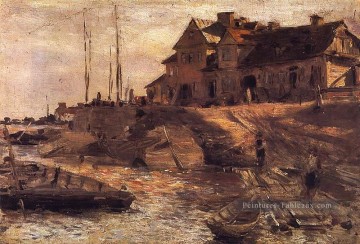  1883 - przysta na solcu 1883 Aleksander Gierymski réalisme impressionnisme
